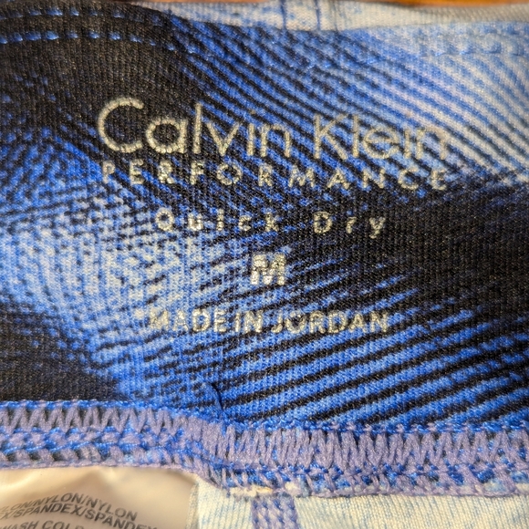 Calvin Klein Performance Printed Leggings Navy Blue Combo Size Medium - Picture 3 of 7